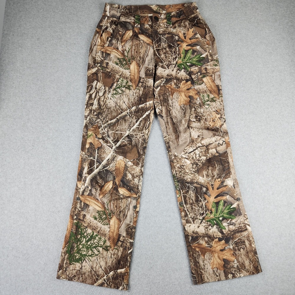 Magellan Outdoors Pants Mens S Brown Realtree Edge Camo Hunting Cargo Stretch